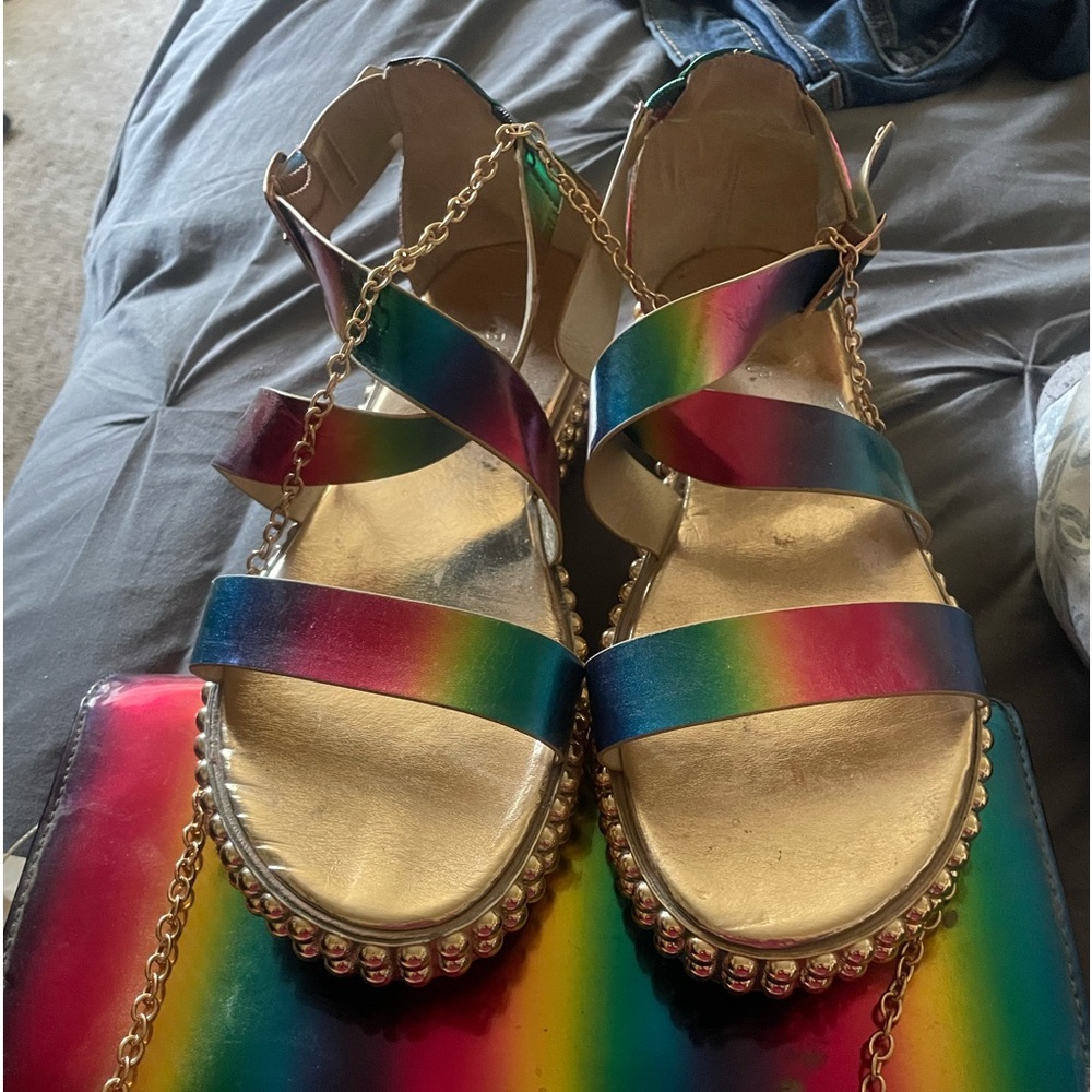 Purse and sandal set only warn one time very cute